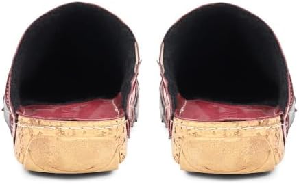 Pavers Leather Clogs - Burgundy Multi Size 8