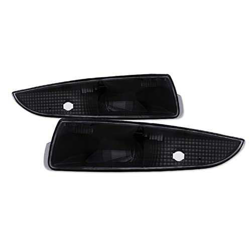 Topline_autopart Black Clear Housing Front Bumper Turn Signal Lights Parking Lamps k2 Compatible With 93-02 Chevy Camaro