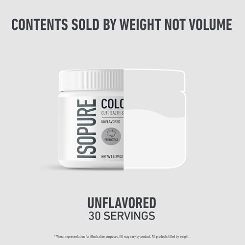 Image of Isopure Colostrum + Gut Health & Immune System Support, 30 Servings (Pack of 1) | Supports Gut & Immune Health, 30 Servings, Made with Colostrum, 20+ Vitamins & Minerals, 1.37g Bimuno Prebiotic Fibers