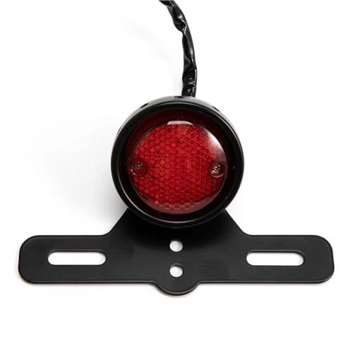 Soporte Instalación y luz trasera roja de 12V para resolver la visibilidad en motos vintage