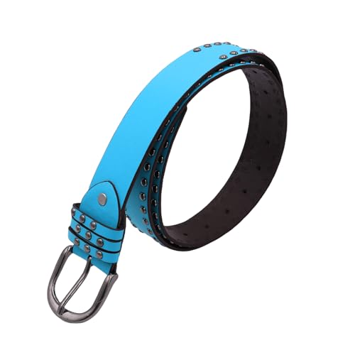 AIBEARTY Punk Style PU Leather Rivet Waist Belts Retro Gothic Studded Pin Buckle Waistband for Women Men Jeans Pants3