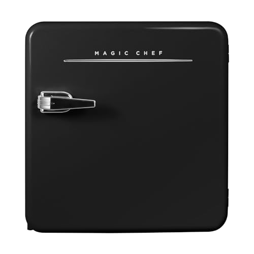 Image of Magic Chef MCR16CHB 1.6-Cu. Ft. ENERGY-STAR Certified Retro Mini Fridge with Manual Defrost (Black)
