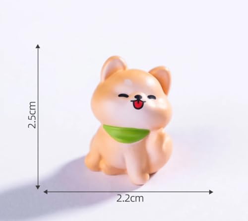 Image of VRB Dec 1 Set Miniature Showpiece Set for Home Decor,Car Dashboard,Valentine,Living Room,Gifts Figurines,Cake Decoration Items,Figurines for Home Decor. ((3 Pcs Cute Dog Miniature))