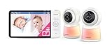 VTech RM7754HDV2 7” 2-Camera Smart HD Video Baby Monitor with Remote Access, Night Light, 2-Way Talk, Soothing Sounds, Temp Sensor & Motion Detection, up to 13 Hours Battery Life