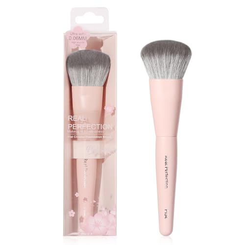 REAL PERFECTION Buffing Foundation Brush, Professional Face Makeu...