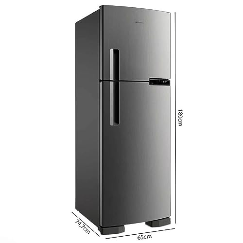 Geladeira Frost Free Brastemp Duplex 375L Cor Inox BRM44HK 220V