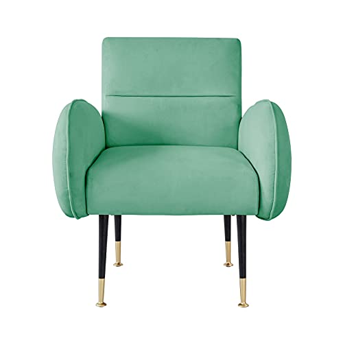 Image of Lakdi The Furniture Co | Velvet Fabric Lounge Accent Chair with Solid Wood Structure for Living Room & Home Furniture | Modern Design | 5 Years Warranty | Free Assembly