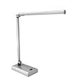 LED Desk Lamp - Contemporary Reading Light with 36 LEDs and 2 Rigid Adjustable Arms for Home, Office, Bedside, or Dorm Room - by Lavish Home (White)