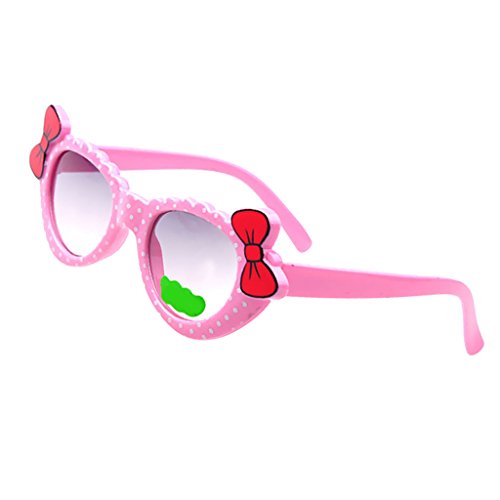 Homyl Bowknot Óculos de sol estilo desenho animado para atividades ao ar livre, lindos óculos para b