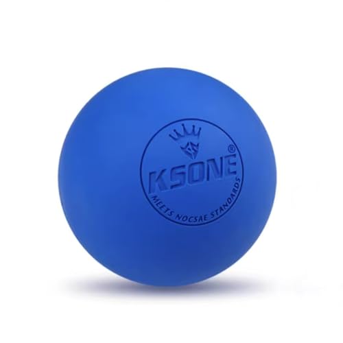 SKEIDO 1PCS Rubber Fascia Massage Ball Yoga Fitness Muscle Relaxation Pain Relief Healt Care Portable Physiotherapy Lacrosse Massage Ball-6.35cm (Blue)