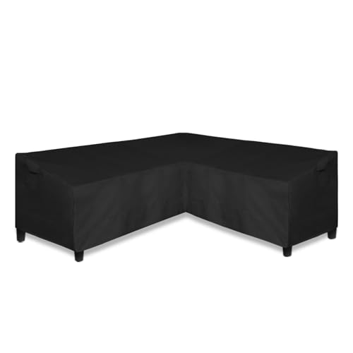 Easy-Going 600D Patio V-Shaped Sectional Sofa Cover, Heavy Duty Outdoor Sectional Cover, Waterproof...