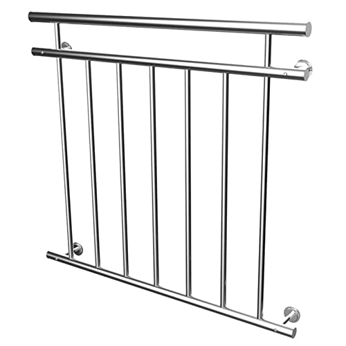 Rampe de balcon XMTECH 100 x 90 cm anti-chute en acier inoxydable pour sécuriser vos fenêtres