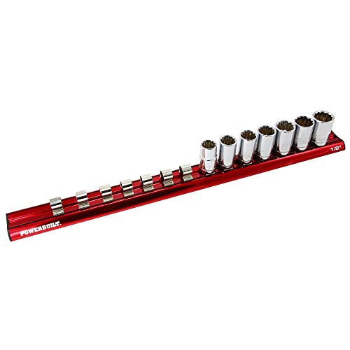 Powerbuilt 1/2 in. Drive Magnetic Aluminum Socket Holder - 941123