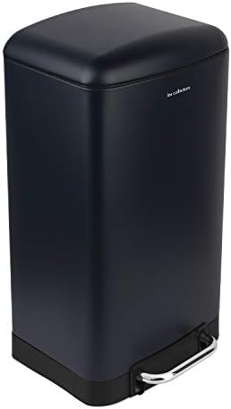 Les Collectors Kitchen Pedal Bin Stainless Steel, dark blue, 30 L