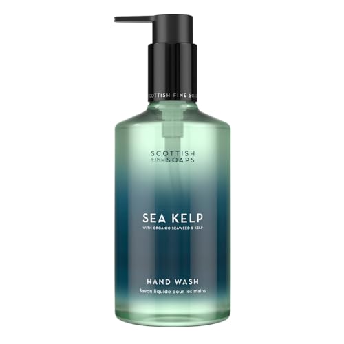 Scottish Fine Soaps Sea Kelp Hand Wash, Marine Spa-Like Scent with Organic Seaweed, Fresh Green Fragrance, Fruity Notes, 300ml