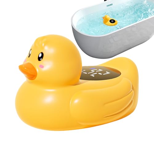 Kälteunbehagen vermeiden: Das Enten-Bade-Thermometer für Kinder verfügt über ein hochauflösendes LED-Display zur mühelosen Kontrolle der Wassertemperatur. Die deutlichen und großen Zahlen ermöglichen Eltern eine schnelle Ablesung, was für anhaltenden Badekomfort Ihrer Kinder sorgt und Unbehagen durch Kälte verhindert. Durch die sofort erkennbare Anzeige können Sie die Temperatur leicht überwachen und sicherstellen, dass das Baden stets angenehm und sicher verläuft. Dies trägt dazu bei, die Wohlf