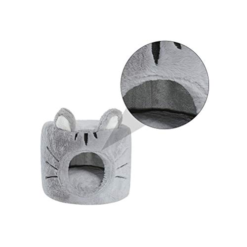 Ninho de pelúcia para animais de estimação Gato cilíndrico com tudo incluído Ninho de gato dobrável