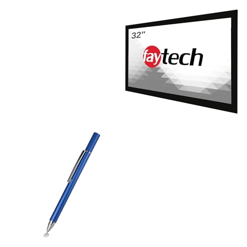 BoxWave Stylus Pen Compatible with FayTech FT32TMCAPOFHBOB (32 in) - FineTouch Capacitive Stylus, Super Precise Stylus Pen - Lunar Blue