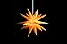 Produktbild Sterntaler Dekostern | Weihnachtsstern Kunststoff | 18-Zacker Faltstern | Gelb | 40cm | Innen und Außen | LED | Netzstecker