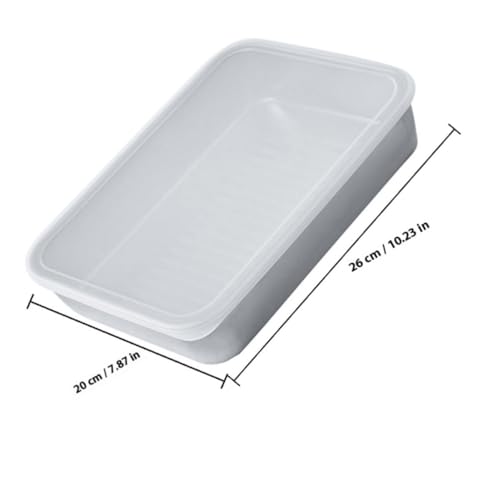 Bandeja para hornear de acero inoxidable duradera con acabado plata de alta conducción 3