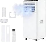 Condizionatore Portatile 9000 BTU, 4-in-1Climatizzatore Portatile Con Deumidificatore, Air Conditioner Con Display Digitale e Telecomando, Funzionamento Silenzioso, 24H Timer, Copertura 51 ㎡