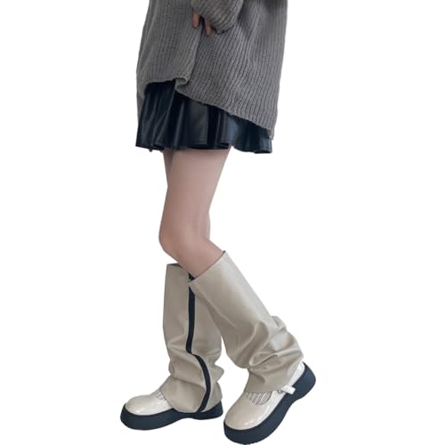Women Winter Long Socks Knee Pad Socks Leg Sleeve Ankle Warmers Knee Warmers Boot Cuffs Knee Leg Socks