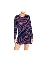 Parker Women's Kade Long Sleeve Knotted Waist Dress, Callisto Stripe, M