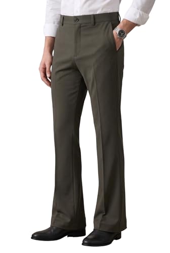 Image of Men's Trendy Bootcut Trousers - Modern Flared Fit | Premium Formal Pants