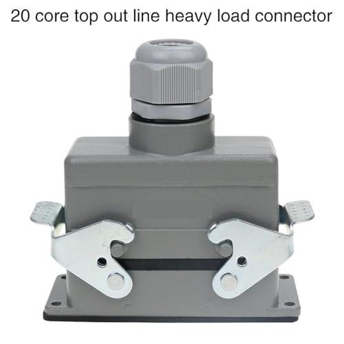 Conector industrial HDC-HE-020 resistente con núcleo de 20 pines para corriente 16A 4