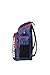 ARENA Spiky III Backpack 45 Swimming Athlete Sports Gym Rucksack Large Training Gear Equipment Swim Bag for Men and Women, 45 Liters, Navy/Red/White