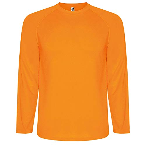 ROLY Camiseta Montecarlo 0415 Hombre Manga Larga Naranja FLÚOR 223 L