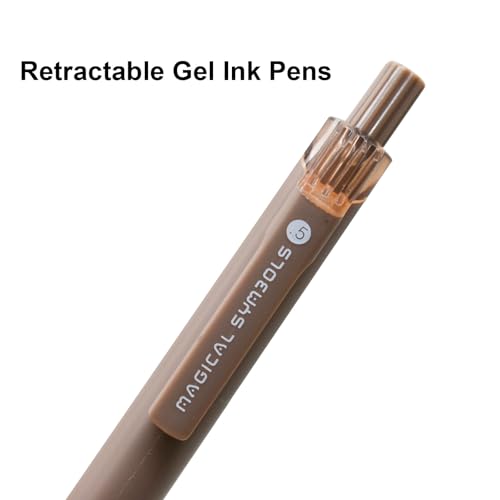 Bolígrafos gel Maydahui 10 pcs puntas 0.5 mm tinta negra miniatura 5