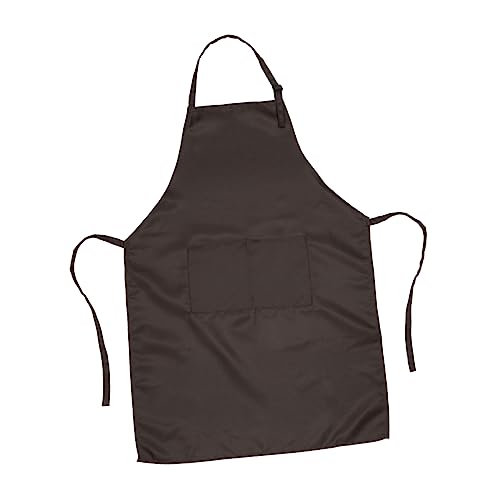 VINTORKY 2 Bib Chef Apron Grilling Apron Adjustable Kitchen Apron Kitchen Cooking Apron Mens Work Apron Gardening Apron Restauran Apron Chef Work Apron Denim Aprons Apron for Men Bibs Brown