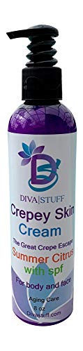 Crepey Skin Body & Face Cream With Hyaluronic Acid, Alpha Hydroxy and More (Summer Citrus with SPF)