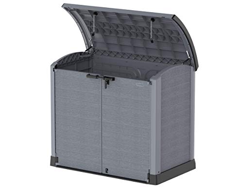 Duramax, StoreAway Gartenhütte aus grauem Zedernholz, 1200 l, Kunststoff, für den Außenbereich, robust und stabil, ideal… – Bild 7
