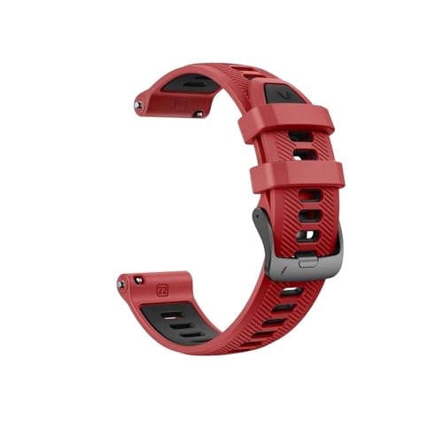 22mm�V���J�Q���x���g�ɓK������Garmin Forerunner 955/945/965/Istinct 1 2(Red black)