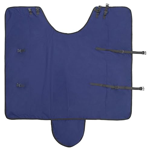 Manta para caballo impermeable con cierre ajustable transpirable verde oscuro 5