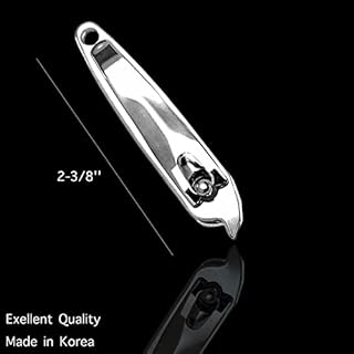 2 Slanted Edge Nail Clippers & Cuticle Trimmer Side Angle Clipper Pedicure Manicure Tool Cutter Hangnail Cutting Slanted Tip Nail Clipper Cuticle Remover Tool – Made in Korea