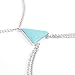 Women Es Sexy Fashion Bauchkette/Körper Kette/Bikini/Strand Geschirr/Legierung Aus Naturstein Sexy Bekleidungskette Geeignet, Um Ihn Für Einen Urlaub Zu Tragen, Mädchen,Silverblue
