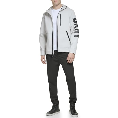 Image of DKNY Men's Hooded Logo Softshell Jacket