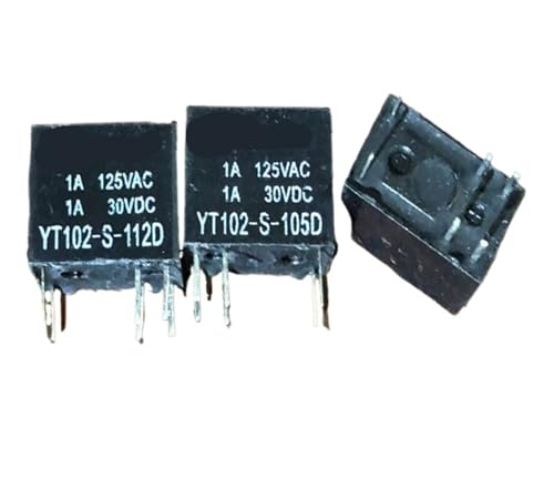 Relé de 6 pines YT102-S-112D 12V mini relé electrónico miniatura de alta precisión