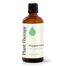 Plant Therapy Peppermint Essential Oil 100 mL 3.3 oz 100% Pure, Undiluted, Natural Aromatherapy for Diffuser & Topical Use, Digestion, Respiratory, Massage, Peppermint Oil for Skin & Hair