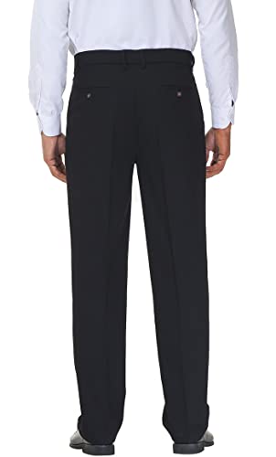 Soojun Men's Flex Pleated Front Classic Fit Dress Pants3