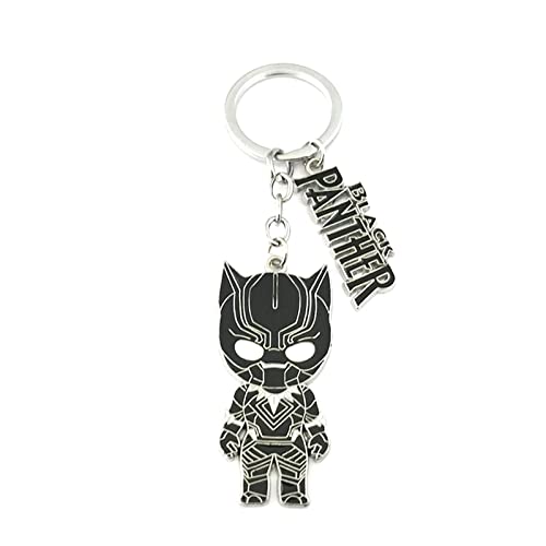 Películas de TV Show Superhero Negro Panthe Llaveros Regalos para Hombres Mujer Niña, 1, Taille...