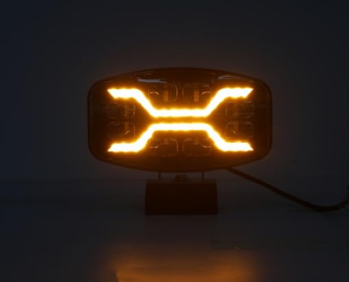X-SPIDER Faro LED + posición estroboscópica ámbar de largo alcance 2 piezas
