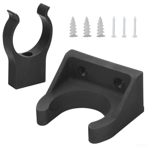 Feegow Soporte de montaje en pared para vacío, soporte de almacenamiento que ahorra espacio, accesorio organizador para herramientas de limpieza de tubos de varita, accesorios de aspiradora