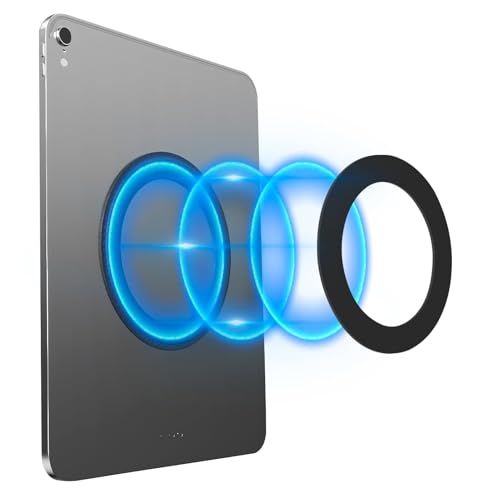 Tablet Wall Mount Magnetic, Ipad Wall Mount for Home Office Car Gym Kitchen Compatible with iPad Pro Mini Air, and Most Tablets Sleek Black Design Magnetic Pad Wall Mount Versatile Tablet Holder