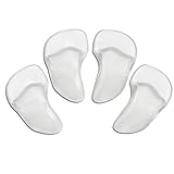 ULTNICE 2 Pairs of Silicone Gel Orthotic Arch Pad Insole Flat Foot Care Relieve Pain Insole