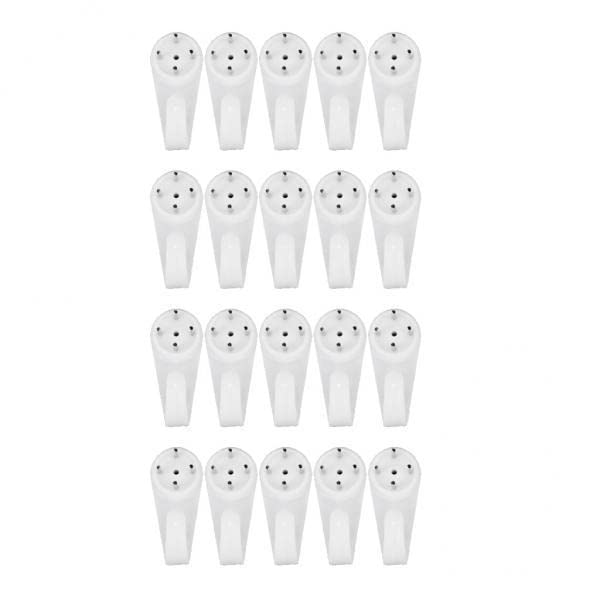 ATORSE 4x20 Pcs Hard Wall Mounting Hooks for Photo Picture Frame Plates Hanging M-picture-19