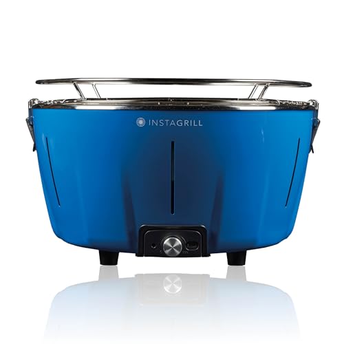 Barbecue da Tavolo Senza Fumo a Carbone con batteria ricaricabile inclusa. Diametro 34 cm. Si...